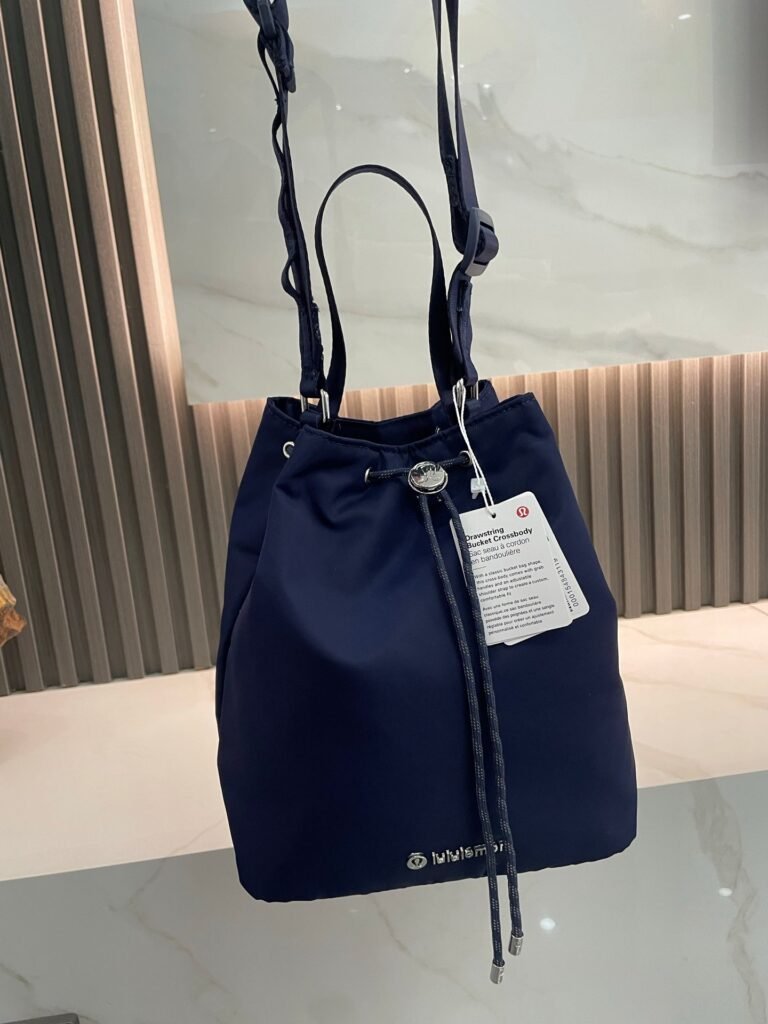Lululemon Inspired Drawstring Bucket Crossbodyn bag size 21×12.5x26cm