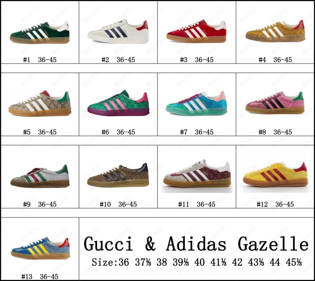Adidas Gazelle & GUUCCI (13 colors )